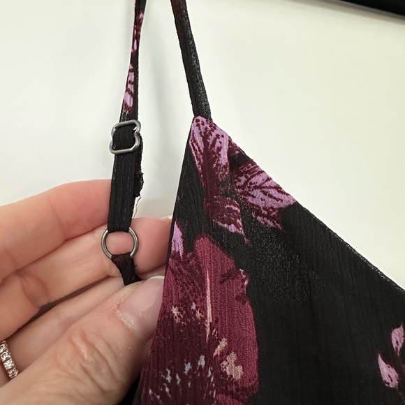 Mudd Women's Black Pink Floral Dress - Picture 3 of 4